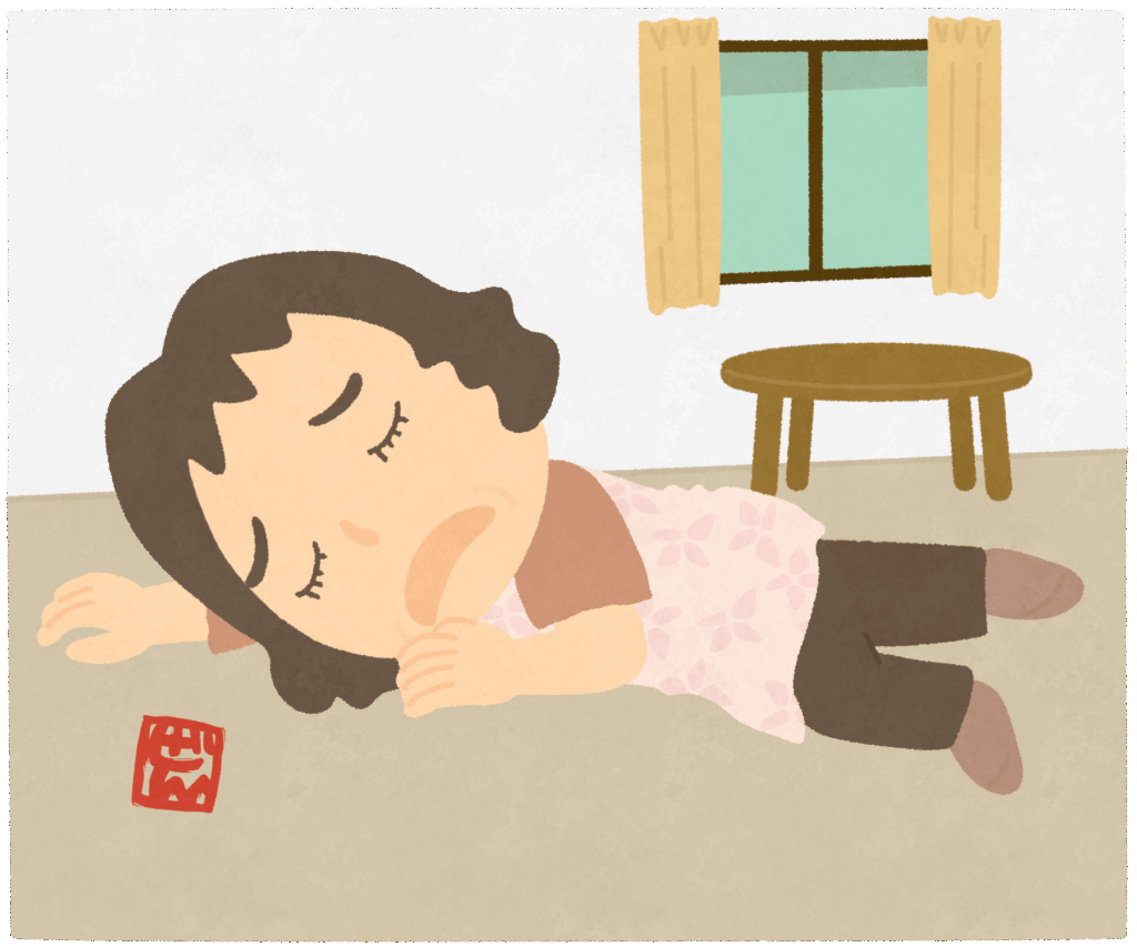 疲れた人のイラスト