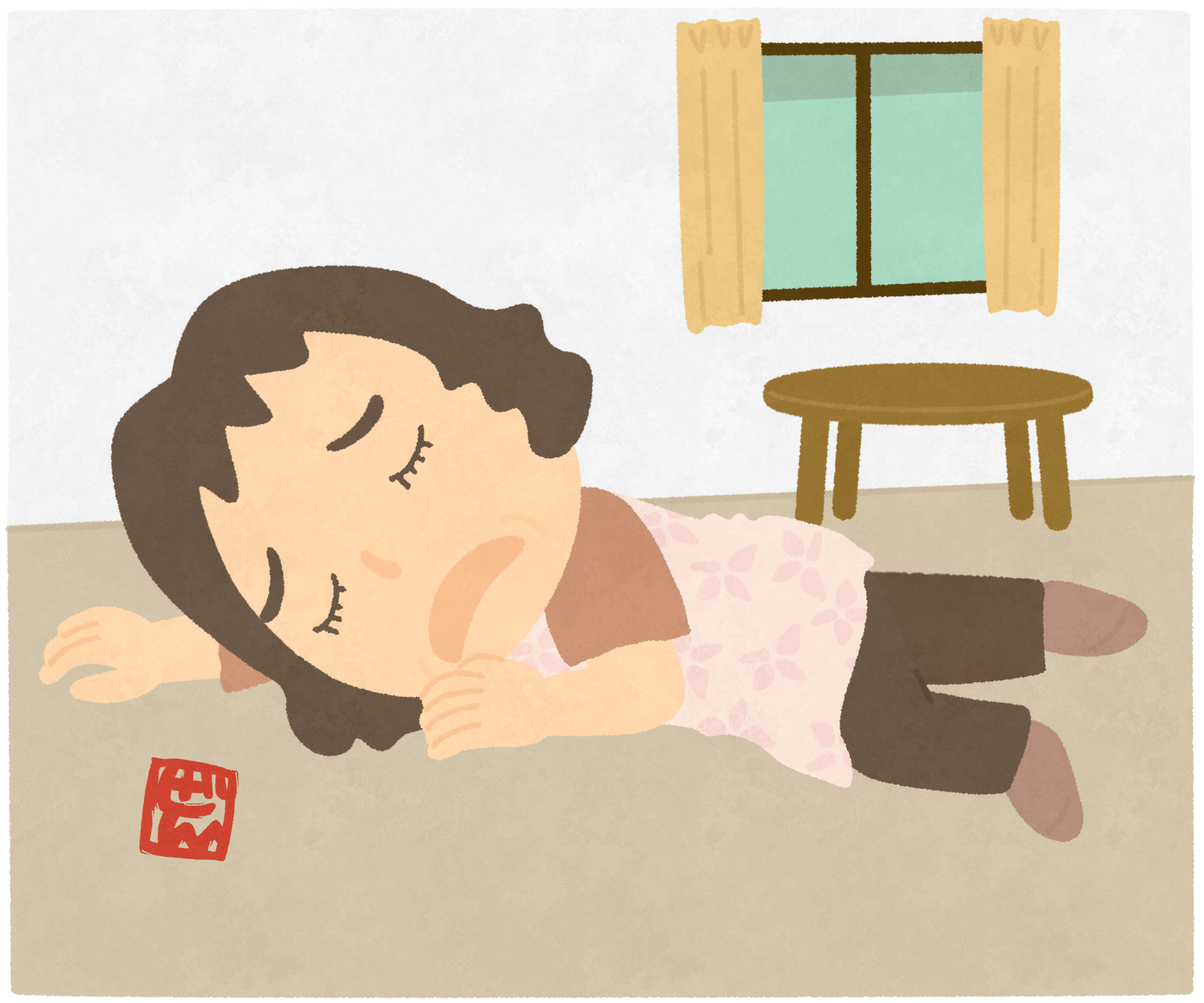 疲れた人のイラスト